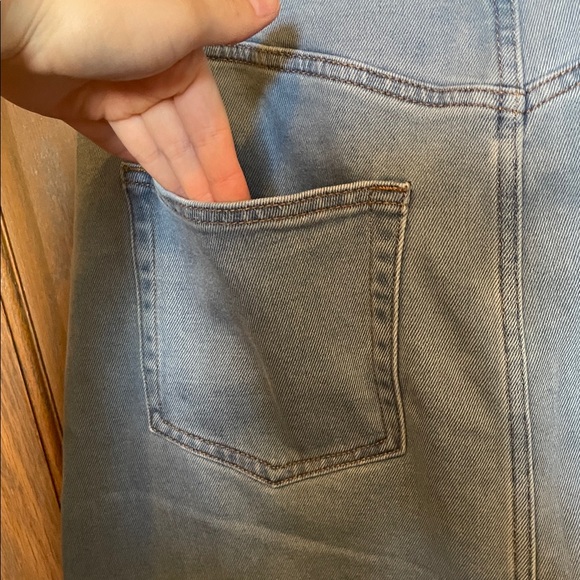 The Main Street Exchange Blue Denim Midi Skirt - Picture 6 of 8